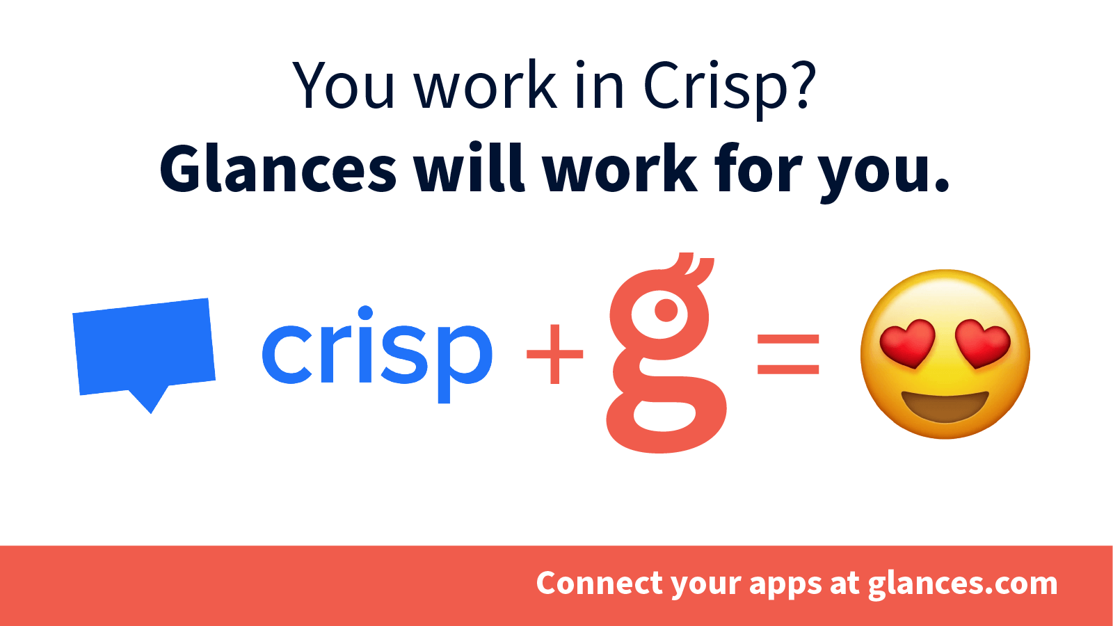 Connect Crisp and any app with Glances